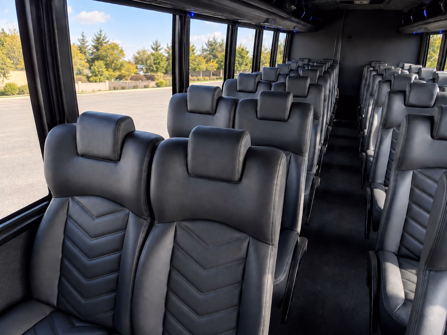 boynton beach 20 passenger minibus inside