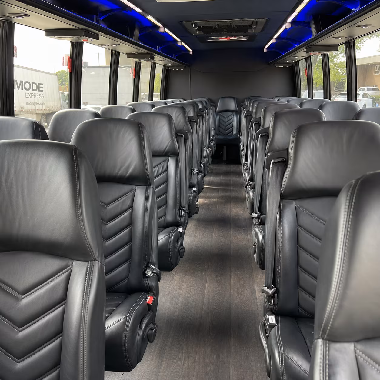 boynton beach 25 passenger minibus inside