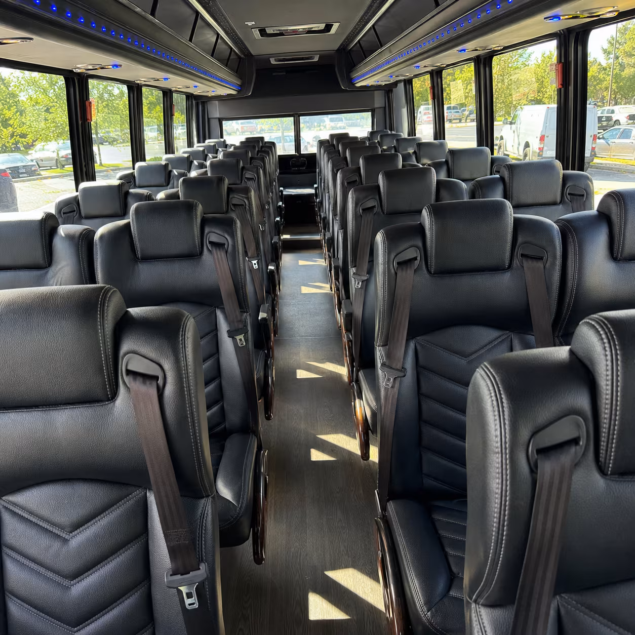 boynton beach 28 passenger minibus inside