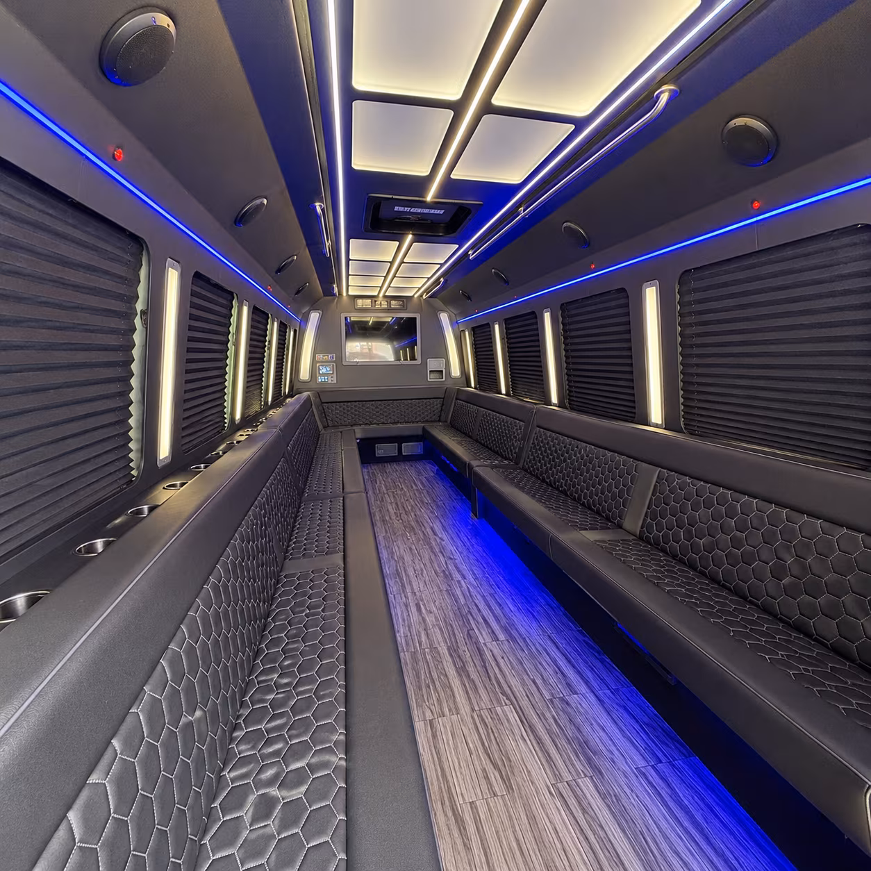 boynton beach 30 passenger party bus interior