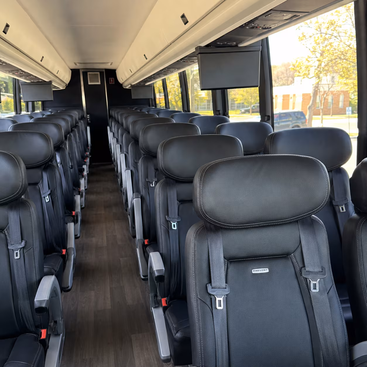 boynton beach 45 passenger charter bus inside
