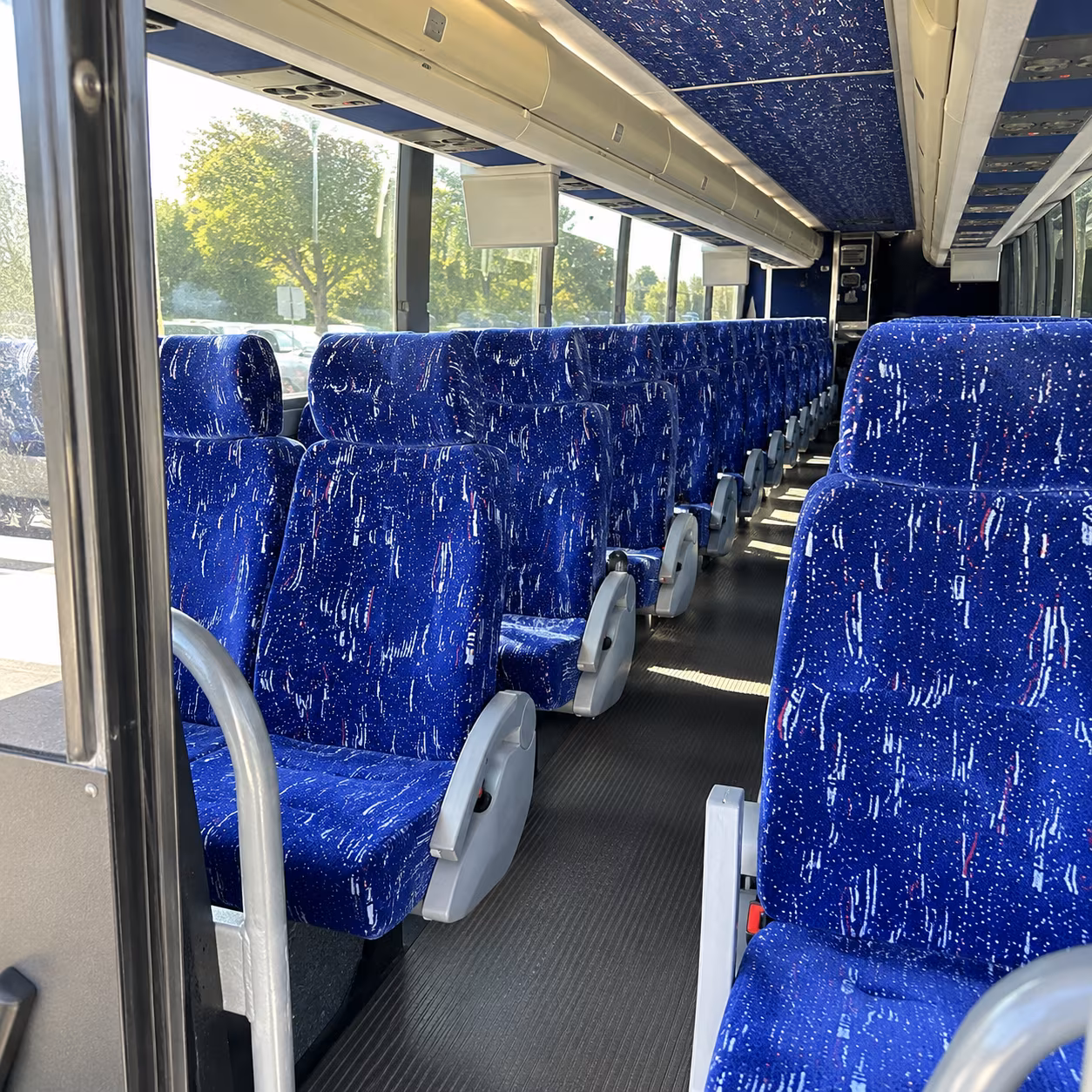 boynton beach 50 passenger charter bus inside