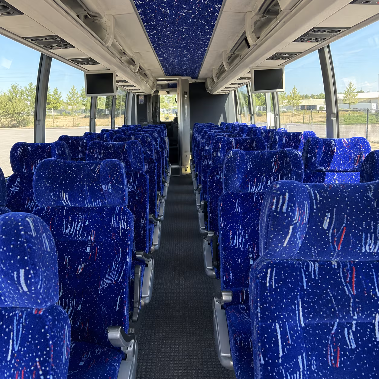 boynton beach 54 passenger charter bus interior
