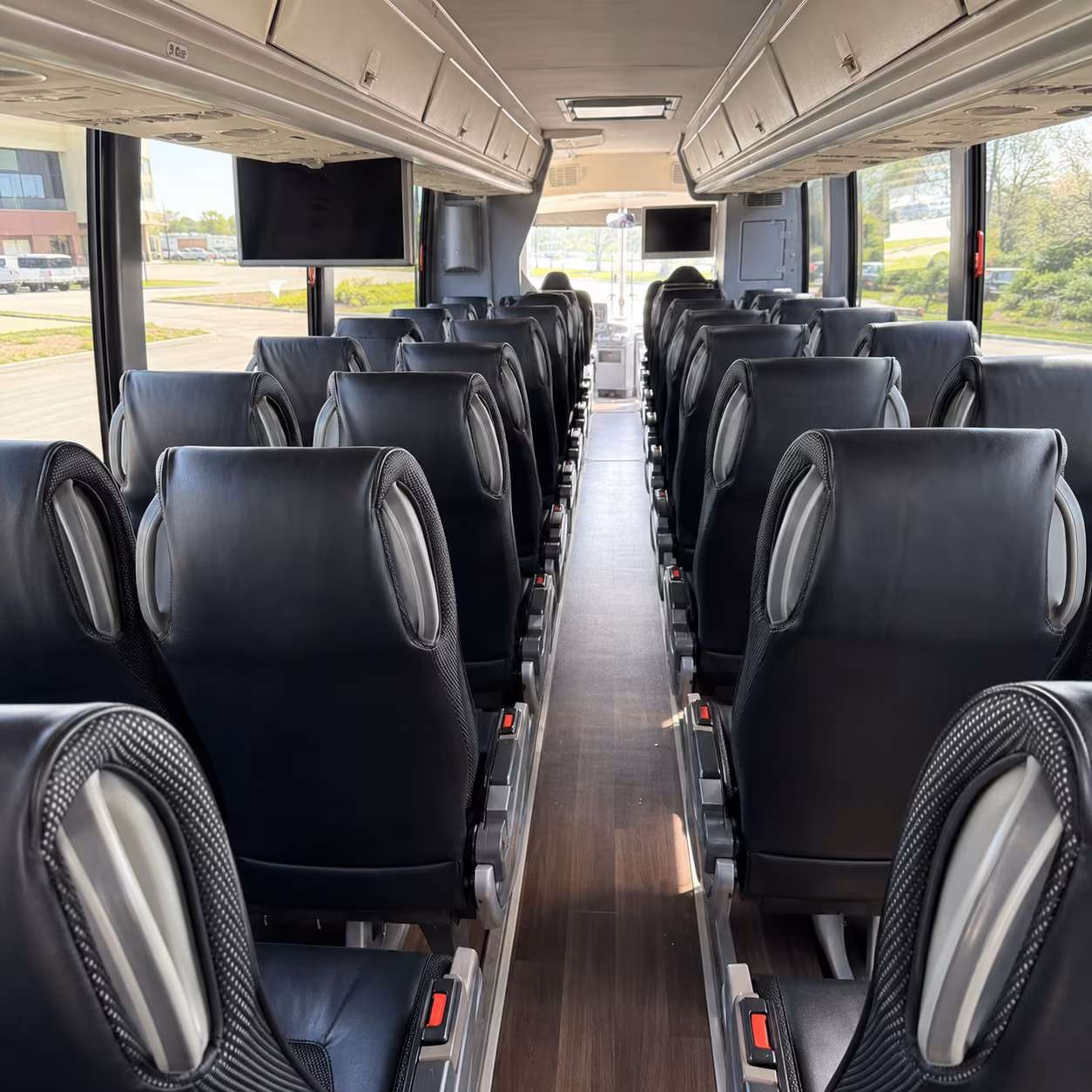 boynton beach 56 passenger charter bus inside