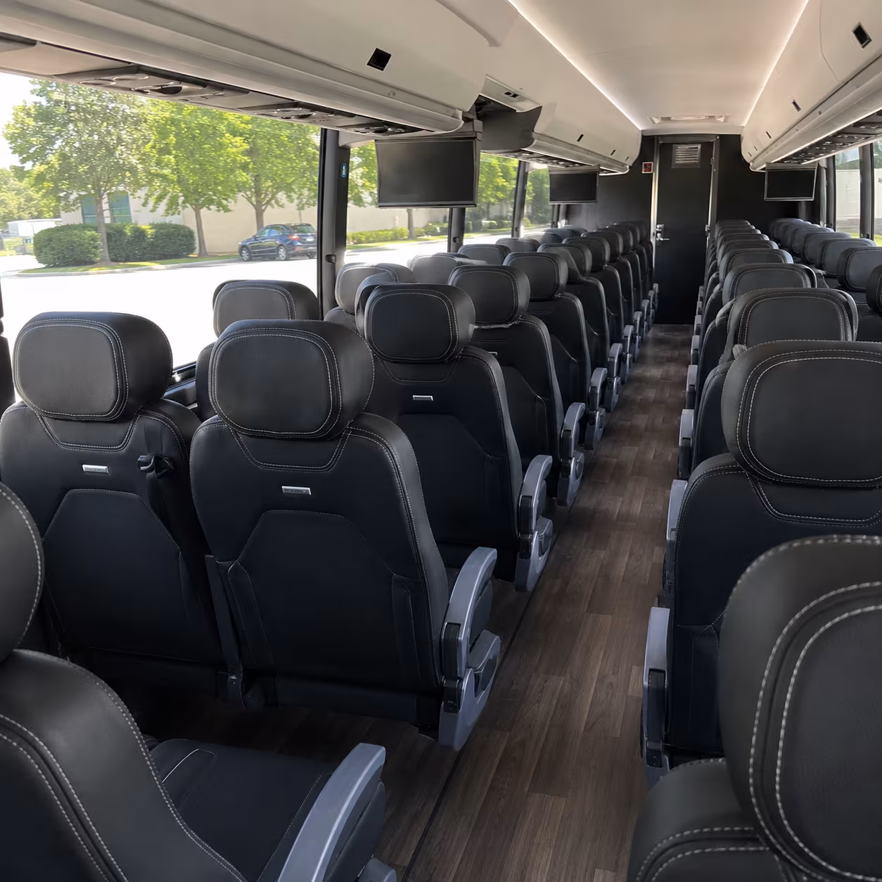 boynton beach 56 passenger charter bus interior